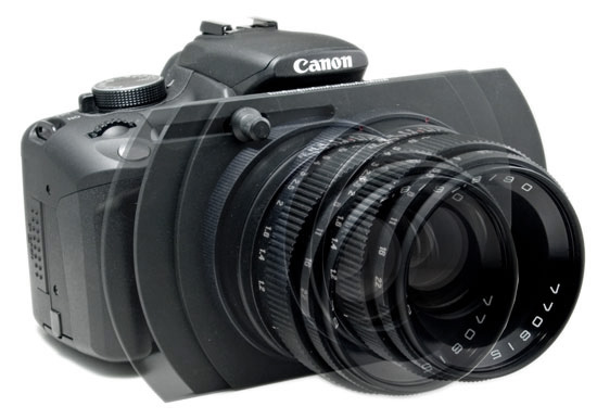 Canon EOS 350D, JOLOS, объектив Вега 12Б