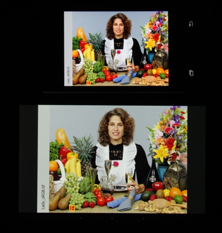 Обзор Samsung Galaxy K zoom. Тестирование дисплея