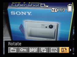 Sony Cyber-shot DSC T1 Menu