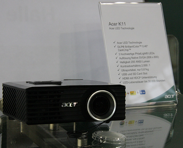Мультимедийный DLP-проектор Acer K11 на выставке IFA 2010
