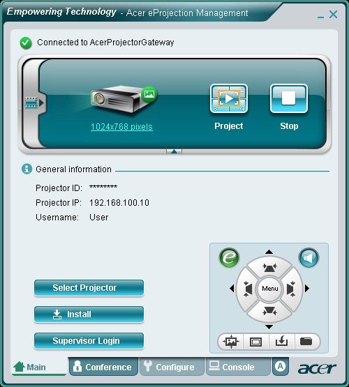Acer eProjection Management