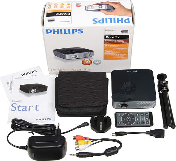 LCoS-проектор Philips PPX1430, комплект поставки