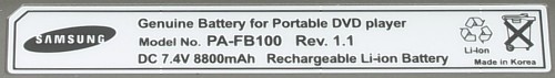 Battery label