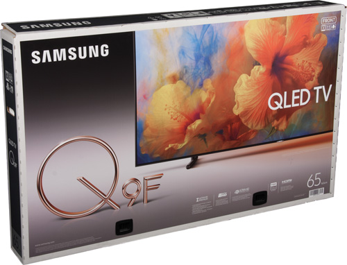 QLED-телевизор Samsung QE65Q9FAMUXRU. Коробка