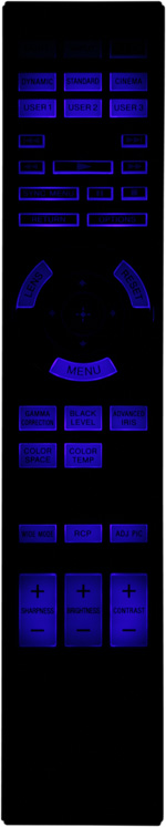 Проектор Sony VPL-HW20, пульт ДУ с подсветкой