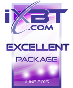 Excellent Package - iXBT.com Editors Award