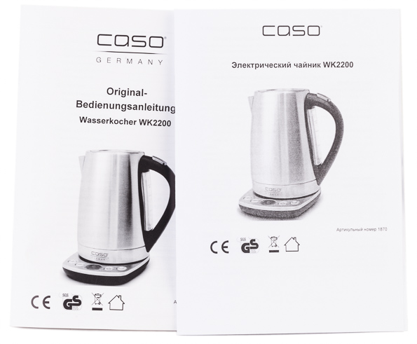 Электрический чайник Caso WK 2200