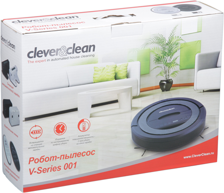 Робот-пылесос Clever&Clean V-Series 001, коробка
