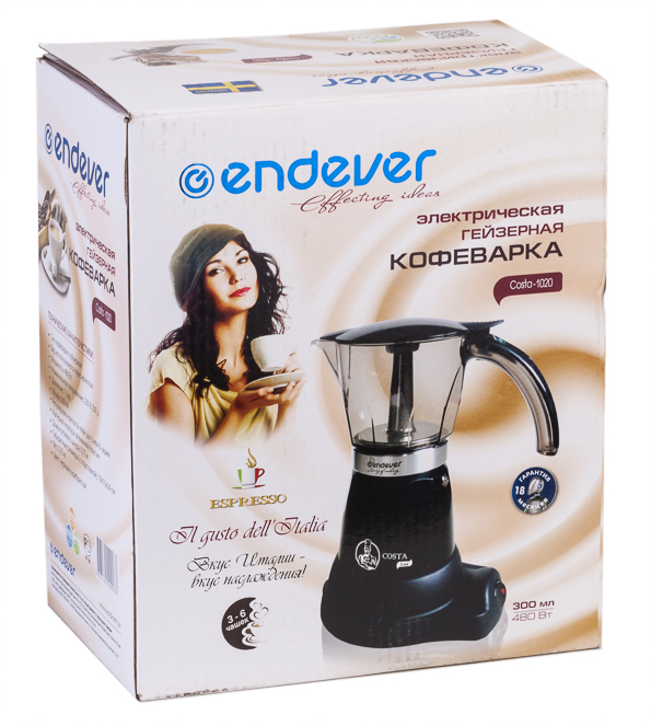 гейзерная кофеварка Endever Costa-1020