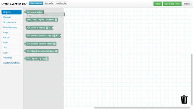 веб-интерфейс Evika LogicMachine