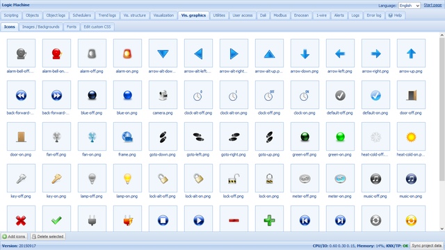 веб-интерфейс Evika LogicMachine