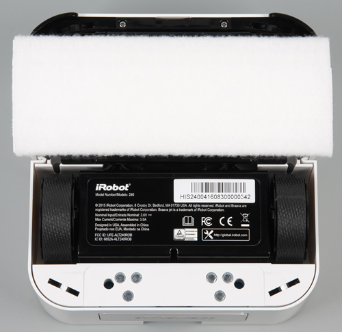 iRobot Braava jet. Вид снизу