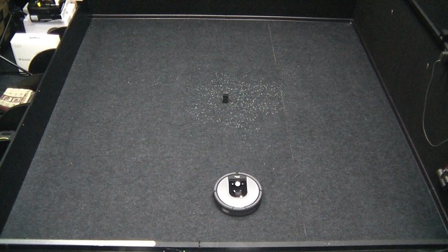 робот-пылесос iRobot Roomba 960, тест уборки