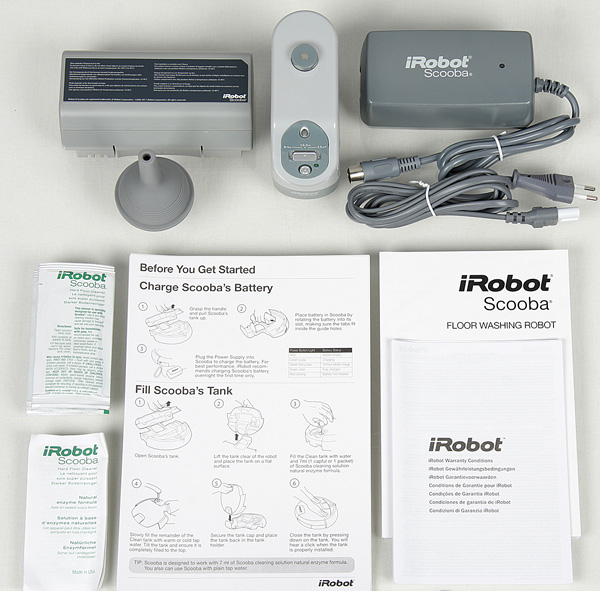 Моющий робот-пылесос iRobot Scooba 390, аксессуары