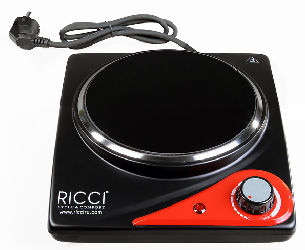 Одноконфорочная настольная плита Ricci RIC-3106 с инфракрасным нагревом