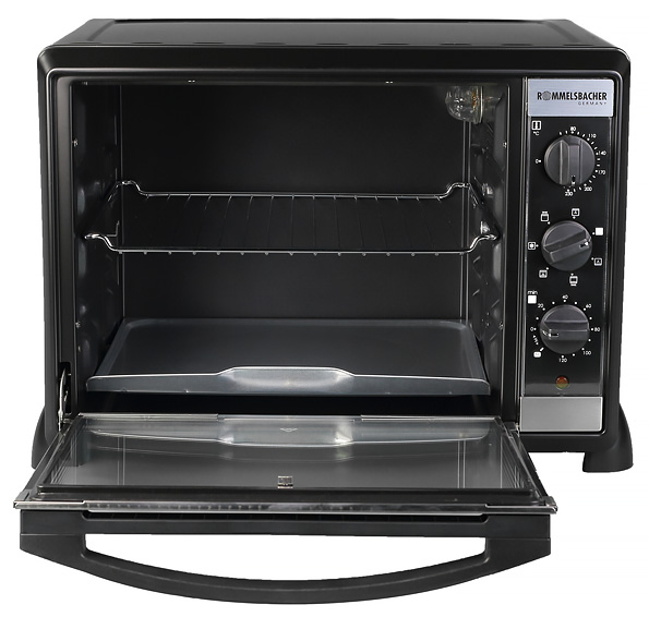 Компактная электрическая духовка Rommelsbacher BG 1550 с грилем и конвекцией