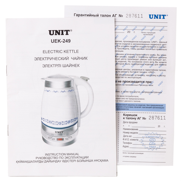 Электрический чайник Unit UEK-249