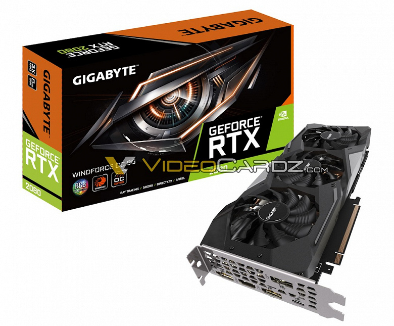 Появились изображения 3D-карт Gigabyte GeForce RTX 2080 и RTX 2080 Ti серий WindForce и Gaming