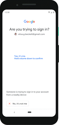 2 step verification with android phone.g