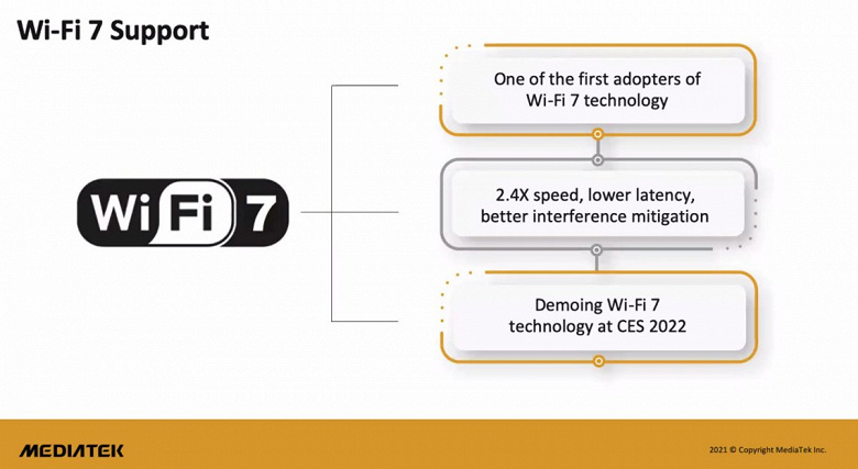 MediaTek анонсировала свои решения с поддержкой Wi-Fi 7