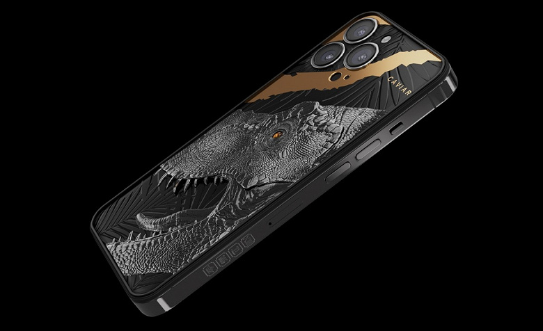 Представлен iPhone 13 Pro с фрагментом зуба тираннозавра