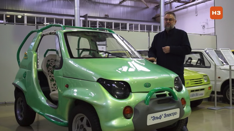 АвтоВАЗ показал электрический микроавтомобиль Эльф, созданный на основе Оки
