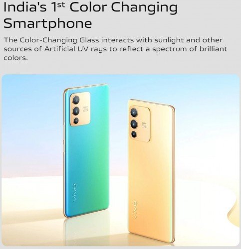 Подержал смартфон на солнце, и он поменял цвет. Vivo готовится представить модели V23 и V23 Pro