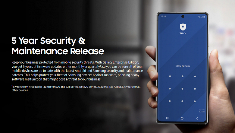 Поддержка Samsung стала ещё лучше. Некоторые смартфоны будут получать обновления безопасности в течении пяти лет