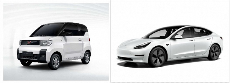 Tesla продаёт гораздо меньше электромобилей, чем SAIC-GM-Wuling
