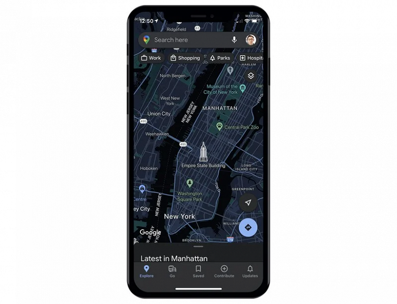 В Google Maps для iPhone наконец-то появилась тёмная тема