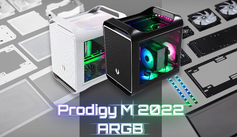 Корпус BitFenix Prodigy M ARGB 2022 рассчитан на плату типоразмера mini-ITX или microATX