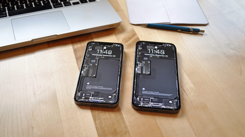 Без лишних проблем заглянуть внутрь новенького iPhone 13 Pro: доступны обои iFixit с разборкой и рентгеновскими снимками