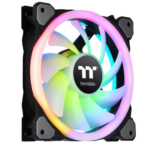 Вентилятор Thermaltake Riing Trio 12 RGB Transform Radiator комплектуется второй крыльчаткой
