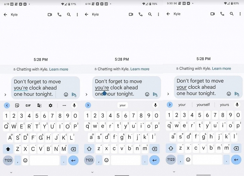 Теперь любой смартфон с Android может сделать ваши сообщения грамотнее. Google сделала функцию Grammar Check для клавиатуры Gboard доступной всем