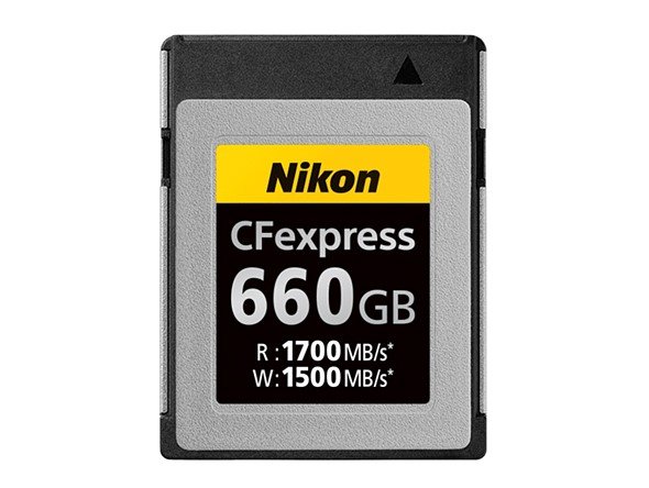 Компания Nikon оценила карту памяти CFexpress Type B объемом 660 ГБ в 730 долларов