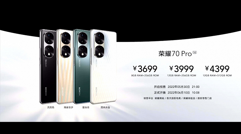 Новейший 54-мегапиксельный датчик Sony IMX800, SoC Dimensity 8000 и Dimensity 9000, 100 Вт. Представлены камерофоны Honor 70 Pro и Honor 70 Pro+