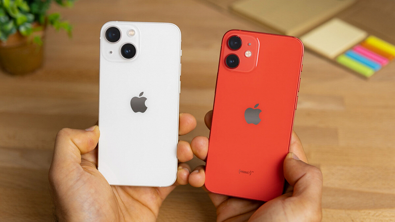 iPhone 13, iPhone 13 mini, iPhone 12 и iPhone 12 mini стали самыми продаваемыми смартфонами Apple в Индии. Поставки взлетели почти на 100%.