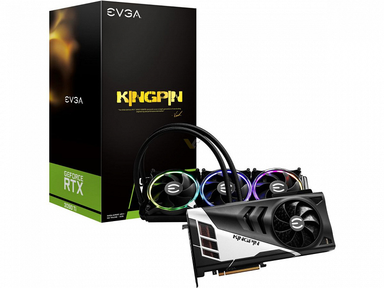 Видеокарта EVGA RTX 3090 Ti Kingpin за 2500 долларов комплектуется «бесплатным» блоком питания на 1600 Вт