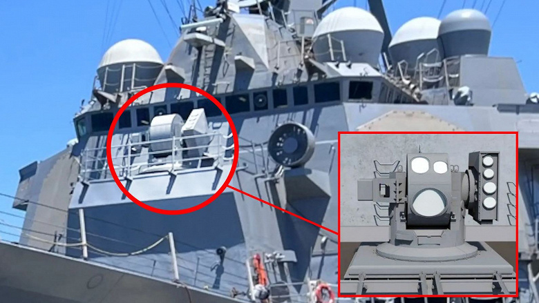 На американский эсминец Preble установили лазерную пушку Helios мощностью 60 кВт. Она может сбивать дроны и ослеплять оптические системы самолетов
