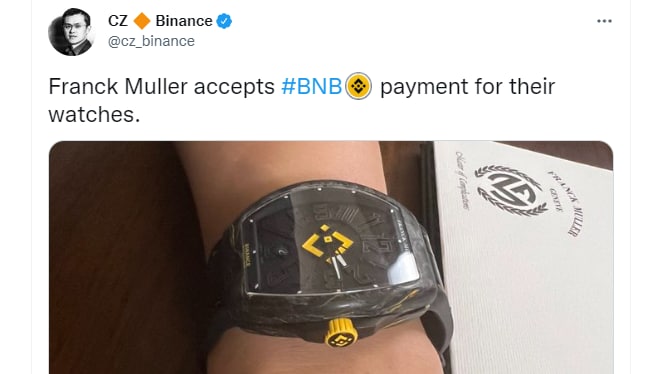 Швейцарская часовая компания Franck Muller начала принимать оплату в BNB