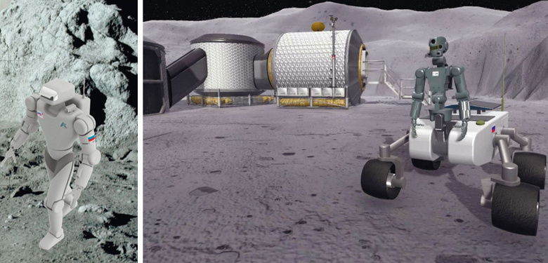 Создатель робота Федор представил два варианта лунного робота