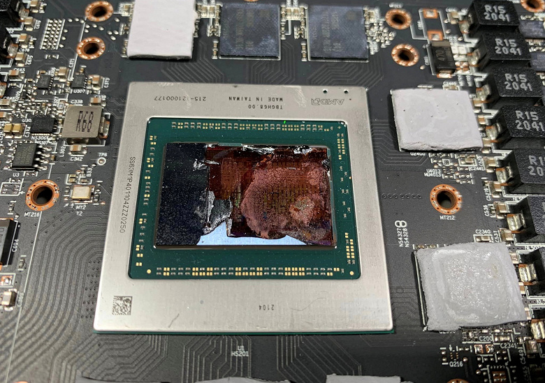 Некоторые видеокарты Radeon RX 6000 не просто выходят из строя  у них расслаивается GPU