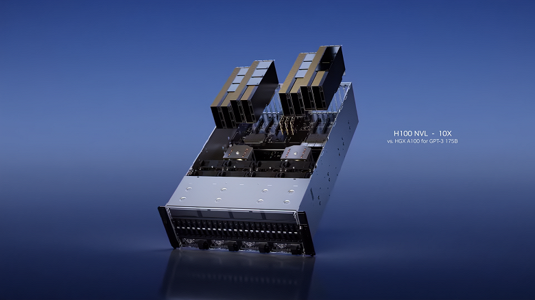 Nvidia представила чудовищный двухчиповый ускоритель H100 NVL со 188 ГБ памяти для обучения языковых моделей