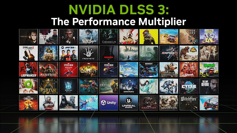 DLSS 3 внедряют в игры в семь раз быстрее, чем  DLSS 2. Также суперсемплинг Nvidia намного популярнее AMD FSR