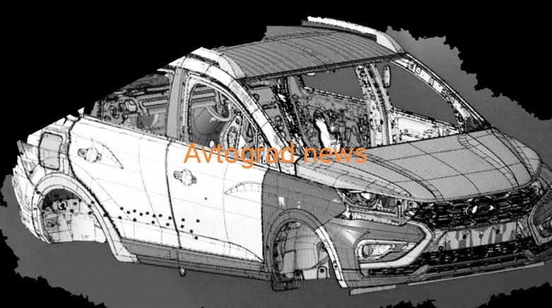 Lada Vesta на минималках. Опубликованы изображения совершенно новой Lada Granta, которую запустят в производство в 2024 году