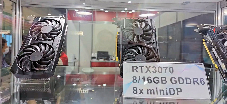 Представлена первая в мире серийная GeForce RTX 3070 с 16 ГБ памяти