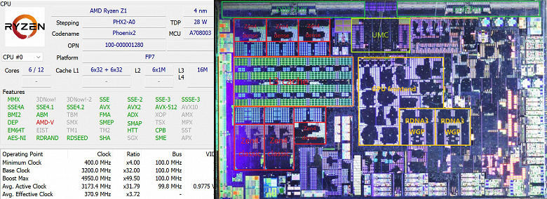 Это первый мобильный процессор AMD с разными ядрами. Появился обзор Ryzen Z1
