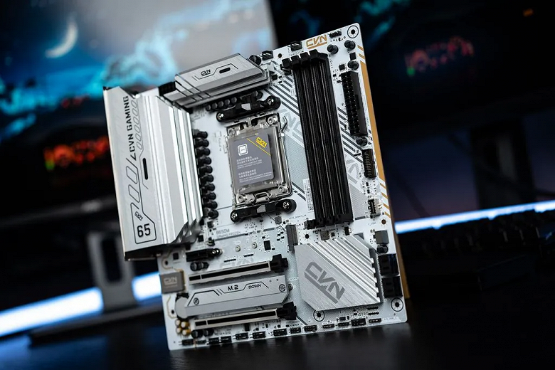 DDR5 объёмом до 192 ГБ и самые топовые процессоры AMD. Представлена белая материнская плата Colorful CVN B650M Gaming Frozen