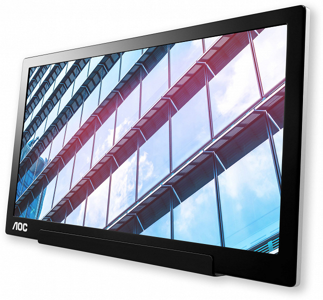 В августе начнутся продажи портативного монитора AOC I1601P с гибридным подключением