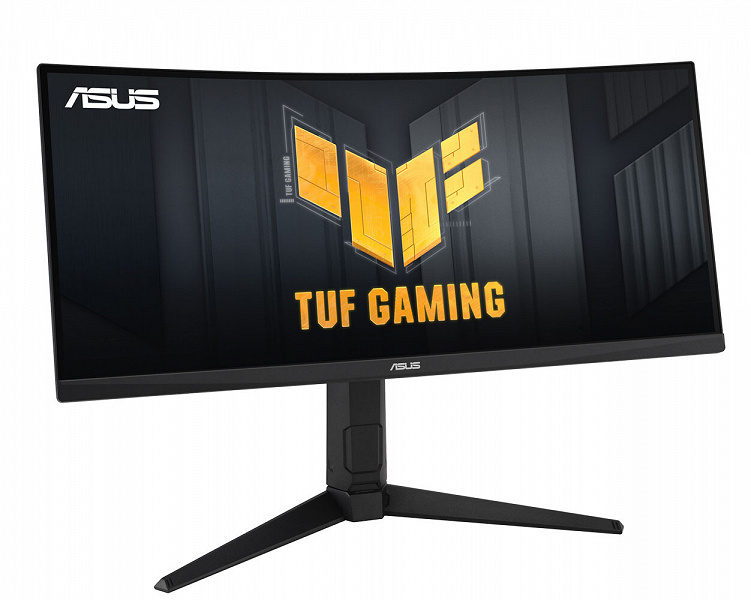 Основой игрового монитора Asus TUF Gaming VG30VQL1A служит вогнутая 30-дюймовая панель